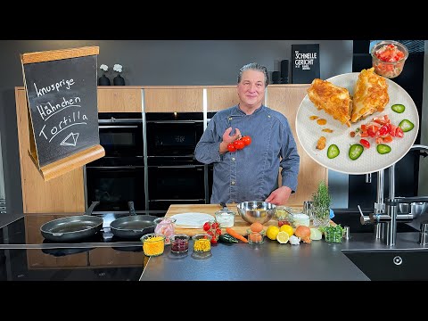 Knusprige Hähnchentortilla | Das schnelle Gericht