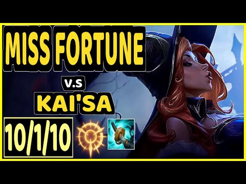 INNAXE (MISS FORTUNE) vs KAI'SA - 10/1/10 KDA BOTTOM ADC CHALLENGER GAMEPLAY - EUW