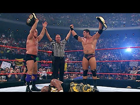 Batista and Ric Flair enter Tag Team Turmoil for the World Tag Team Championship: Armageddon 2003