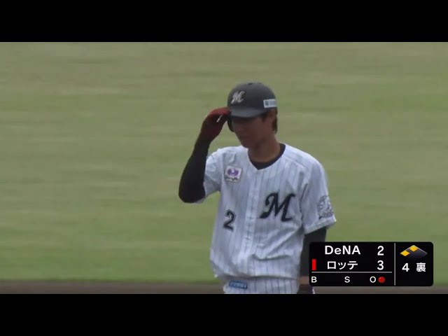 【ファーム】マリーンズ・藤原 2打席連続のタイムリーとなる2ベースヒットで勝ち越し!! 2020/9/1 M-DB(ファーム)