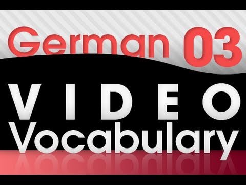 Learn German Video Vocabulary 1