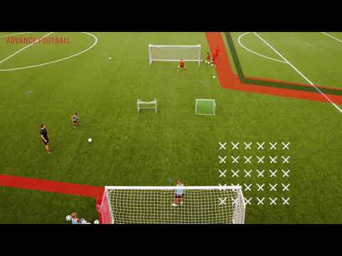 Torschuss & Abschluss trainieren | Übung für den Kinderfußball | (Tormaschine)