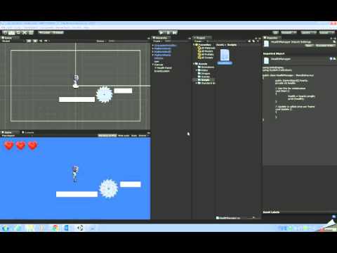 Unity 5 - Platform Game (Part 06) - Creating a HealthManager Script