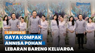 Anggun Dibalut Dress Ungu, Intip Penampilan Annisa Pohan Rayakan Lebaran Bareng Keluarga