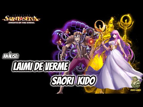 COMO EQUIPAR LAIMI DE VERME E SAORI KIDO | ANÁLISE COMPLETA | SAINT SEIYA AWAKENING.