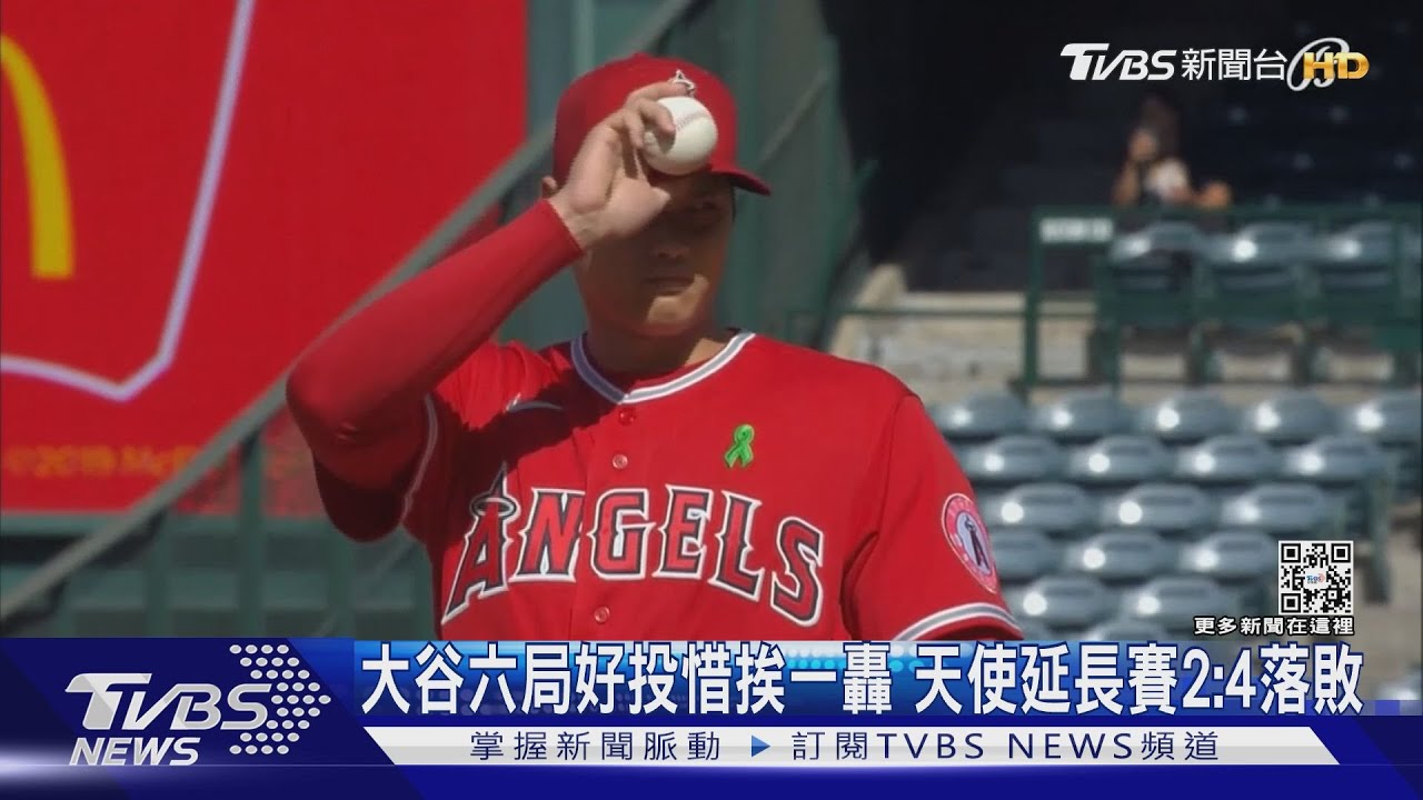 大谷六局好投惜挨一轟　天使延長賽2：4落敗