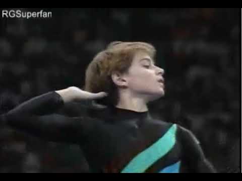 Karine Boucher [FRA] Floor AA Olympics 1988