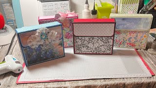 A2 Size Card Box Holder Tutorial Using Retired Stampin Up Products.
