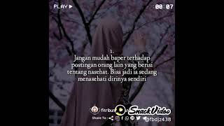 Download lagu Story Wa Muslimah 30 Detik [ Nasehat untuk diriku... ] || Versi Snack Video mp3