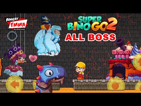 Super Bino Go 2 - ALL BOSSes (Levels 10,20,30,40,50,60,70,80,90,100,110) Gameplay 2023