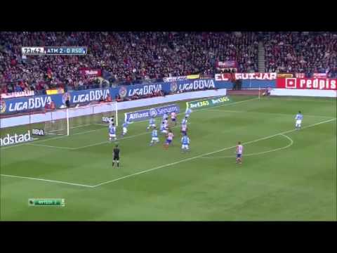Atletico Madrid 4 : 0 Real Sociedad,  2nd February, 2014