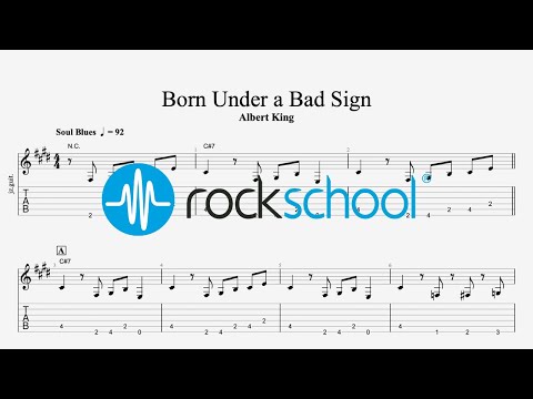 Born Under a Bad Sign - Albert King Rockschool 2024 Electric Guitar Grade 1