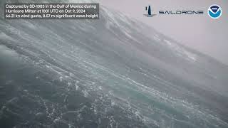 Saildrone sd1083 inside Hurricane Milton Oct 9 2024