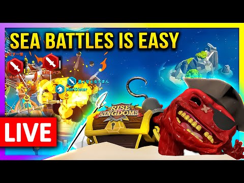 Sea Battles is easy LIVE! 🔴 & Museum Mina CC - Rise of Kingdoms ROK