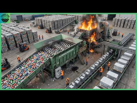 Inside the Recycling Factory – How Aluminum Cans Recycled Into Modern Furniture (Full Process)