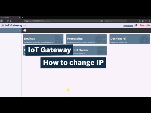 Bosch Rexroth IoT Gateway: How-To change IP