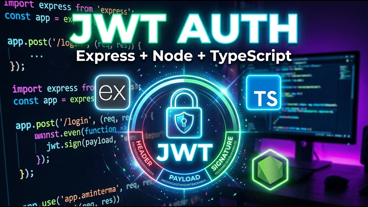 JWT Authentication with Node.js, Express & TypeScript (REST API Tutorial) #code #typescript