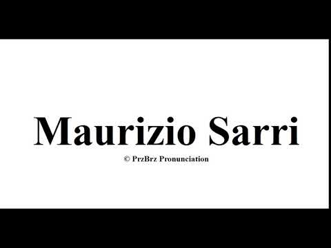 🔥 ‪Maurizio Sarri‬ pronunciation = How to Pronounce like PrzBrz