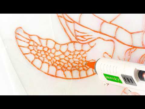 This glue gun art technique will blow your mind