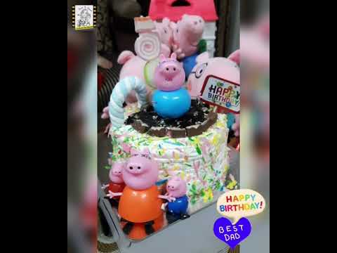 Daddy's Birthday | Taani & Shauni | Daddy Pig's Muddy Puddle Cake