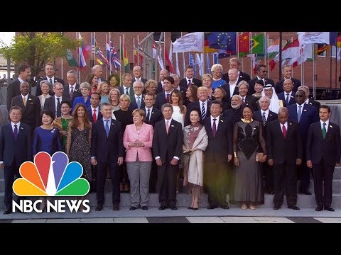 Leaders And Spouses Gather For G-20 Group Photo | NBC News