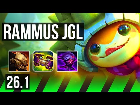 RAMMUS vs EKKO (JGL) | Good KDA: 8/1/15 | EUW Master | 26.1