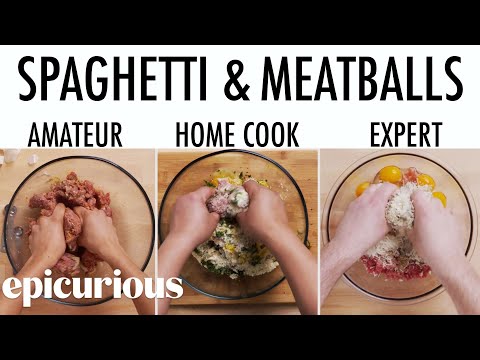 4 Levels of Spaghetti Meatballs