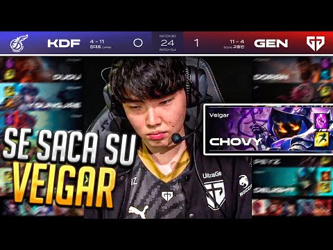 EL TAMAÑO NO LO ES TODO, CHOVY JUEGA VEIGAR EN LCK // KDF vs GEN Highlights game 2
