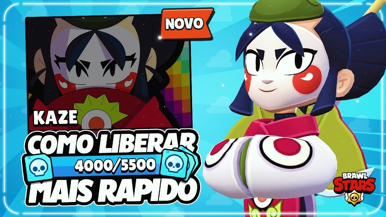 COMECE A FAZER ISSO AGORA e LIBERE A KAZE MUITO + RÁPIDO no BRAWL STARS! KAZE vs TODOS OS BRAWLERS