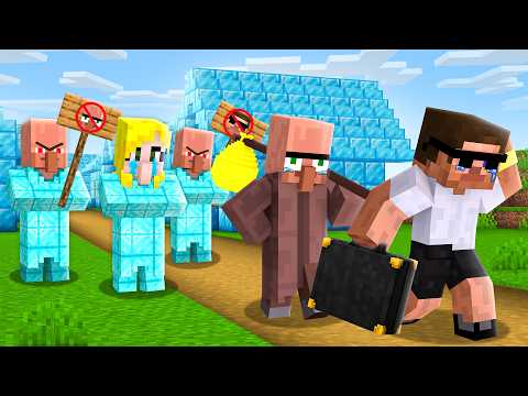 We Were Kicked Out By Diamond Villager Family in Minecraft..