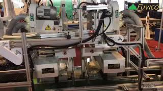 Hệ thống nạp phôi kết hợp Robotic trong chế biến gỗ