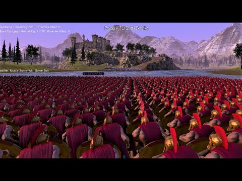 Spartans & Golden Knights Attack fortified Castle | Ultimate Epic Battle Simulator | UEBS