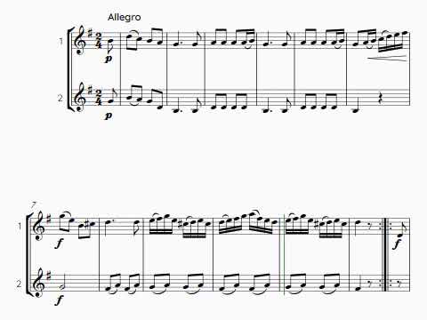 Mozart 12 duets, K. 487 - tenor sax duet