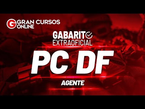 Concurso PCDF Agente - Gabarito Extraoficial