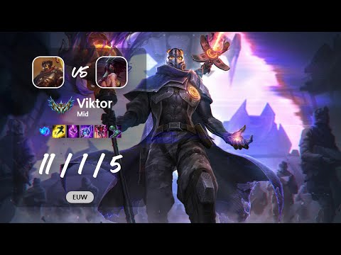 Viktor Mid vs Akali - EUW Challenger Patch 13.12