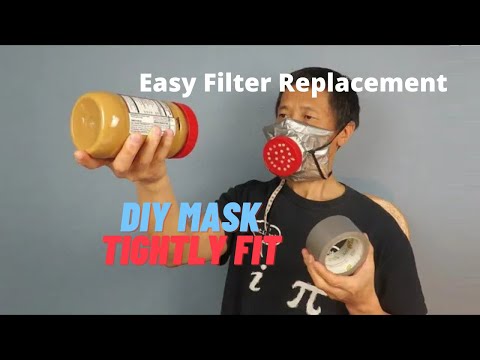 Custom, Tightly Fit DIY Mask With Easy Filter Replacement In 3 Seconds