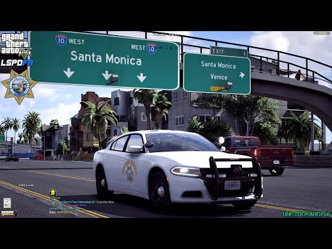 GTA V - LSPDFR 0.4.9🚔 - SAHP/CHP - Highway Patrol - 2023 Dodge Charger - 4K