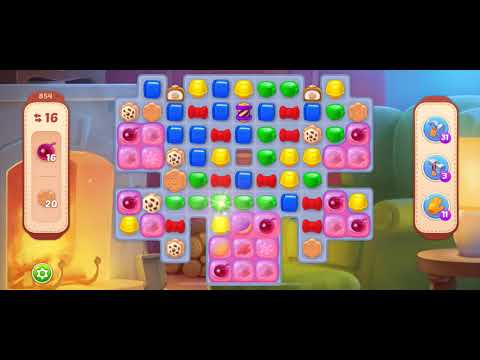 [Gameplay] Homescapes - Level 854 (No Boosters)