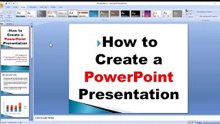 How to Create a Powerpoint Presentation | a Beginner