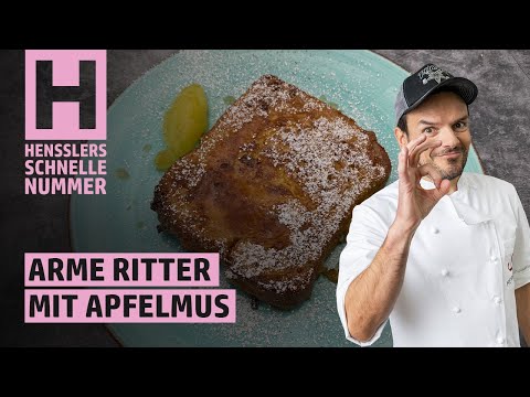 Quick French toast with homemade applesauce - recipe by Steffen Henssler