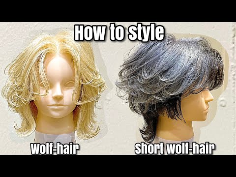 How to style hair with a wolf-hair design/hair styling...