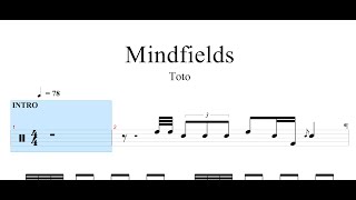 Toto - Mindfields | DRUM SHEET MUSIC