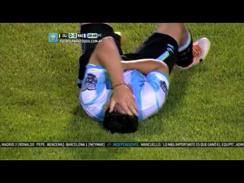 El pisotón de Parnisari.Olimpo-Racing.Fecha 13.Torneo Primera División 2014.FPT