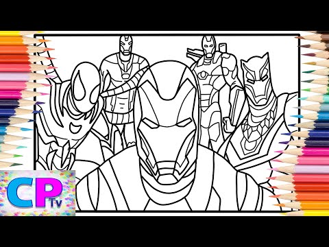 Iron Man/Iron Spider/Hulkbuster/Black Panther Coloring Pages/Tobu - Return To The Wild [NCS Release]