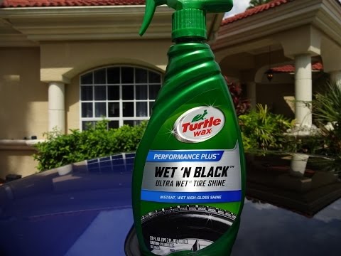 Turtle Wax Wet 'N Black Ultra Wet Tire Shine Review and Test Results on my Honda Prelude