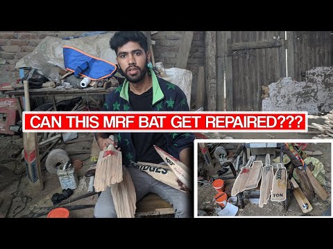 Repairing a badly broken MRF  cricket bat