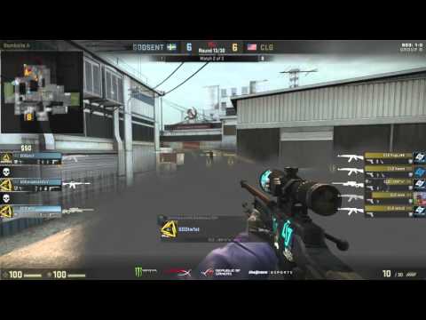 Godsent Sick Retake Against CLG - Dreamhack Malmo 2016 - CSGO Highlights