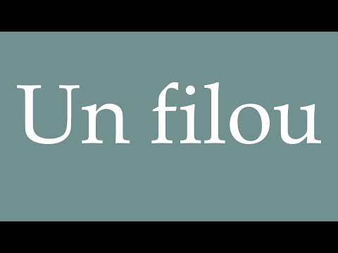 How to Pronounce ''Un filou'' (A rogue) Correctly in French