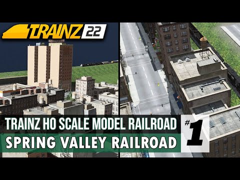 Trainz 22: HO Scale Model Railroad Layout Overview - Spring Valley Railway | Episode 1