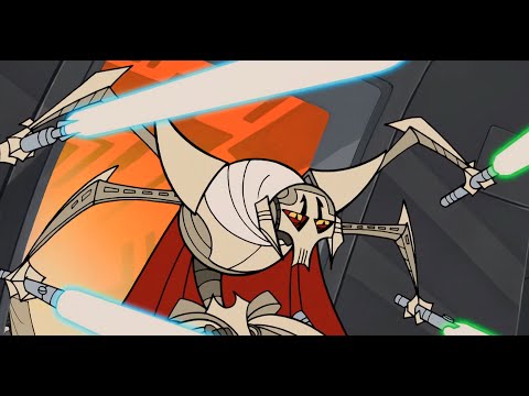 Mace Windu Force Crushes Grievous [4K HDR] - Star Wars: Clone Wars